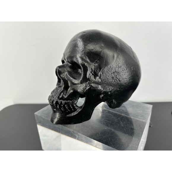 Metal Accent Black Matte Skull (aprox 6”x7”) - Picture 4 of 10